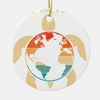 save the planet keramik ornament