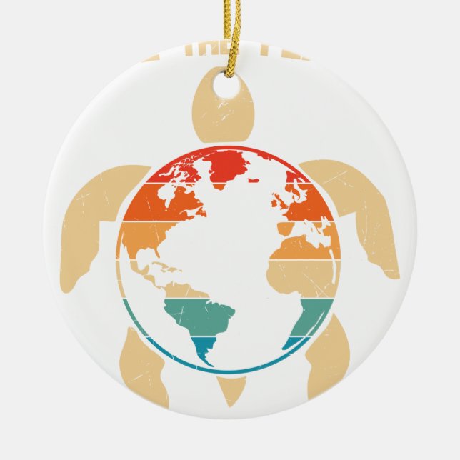 save the planet keramik ornament (Vorne)
