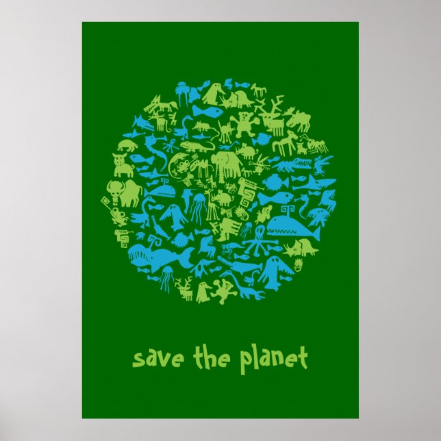 Save the Planet Poster (Vorne)