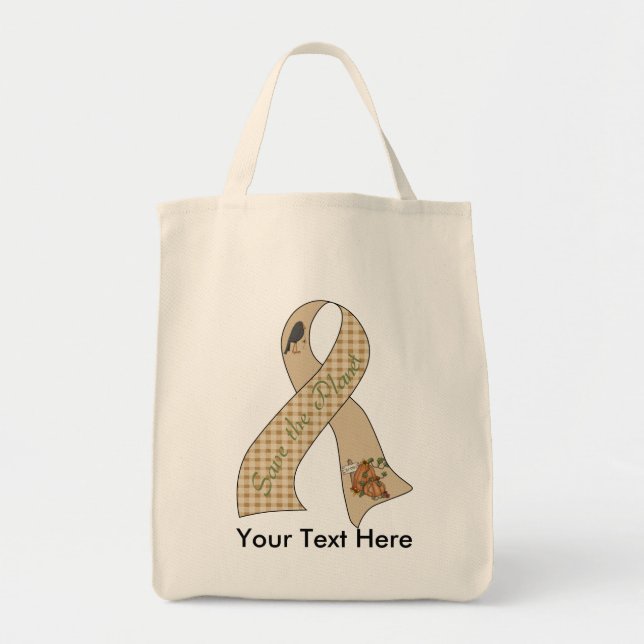 Save the Planet Ribbon: Tasche Herbstfelder (Vorne)