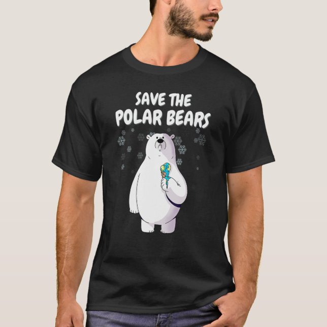 Save The Polar Bears T-Shirt (Vorderseite)