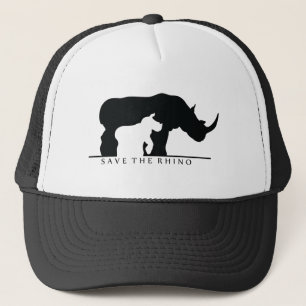 Save The Rhino (weiße Version) Truckerkappe