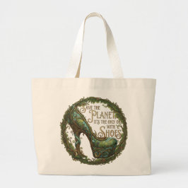 Save the Shoe Planet Multi-Function Tote Jumbo Stoffbeutel