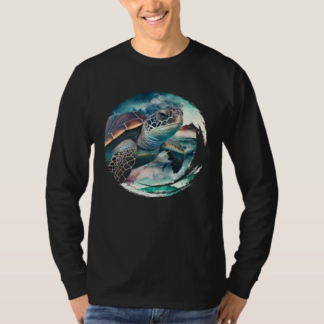 Save the Turtles Environmental protection Ocean sp T-Shirt (Vorderseite)