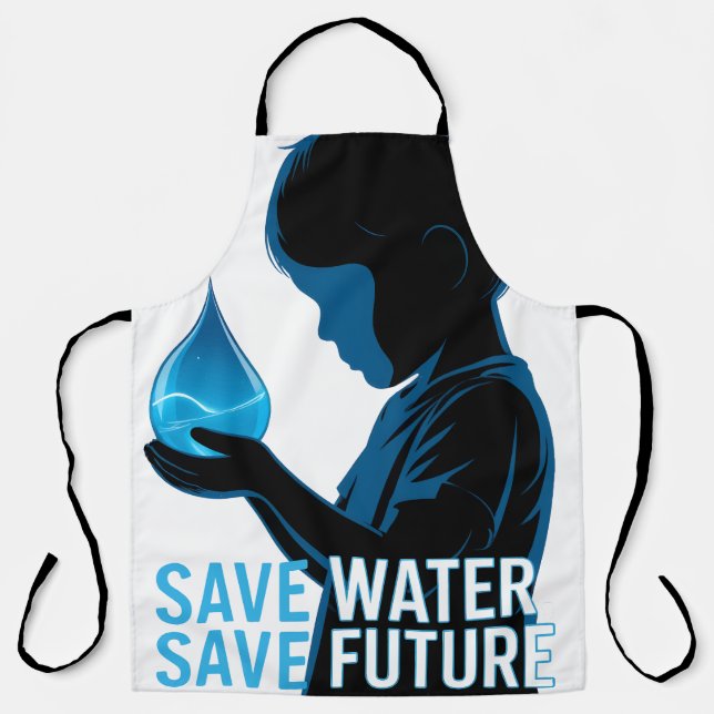  Save Water Save Future Apron Schürze (Vorderseite)