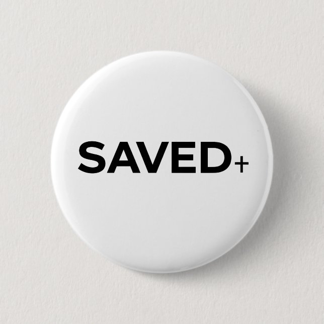 Saved + Button Pin (Vorderseite)