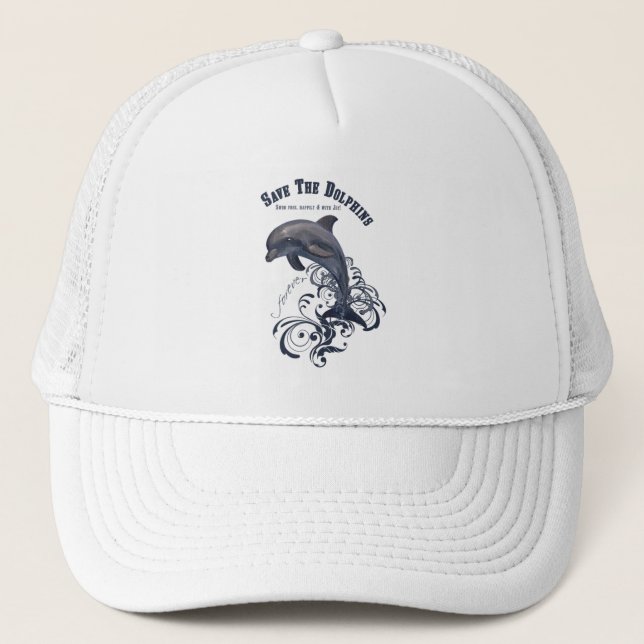 SaveTheDelphins - Trucker Hat Truckerkappe (Vorderseite)