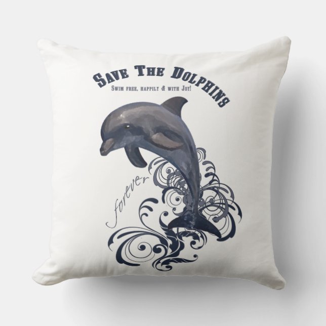 SaveTheDolphins - Coussin (Recto)