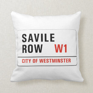 Savile Reihe, London-Straßenschild Kissen