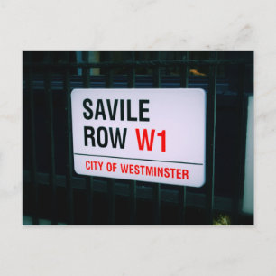 Savile Row - London - Postkarte