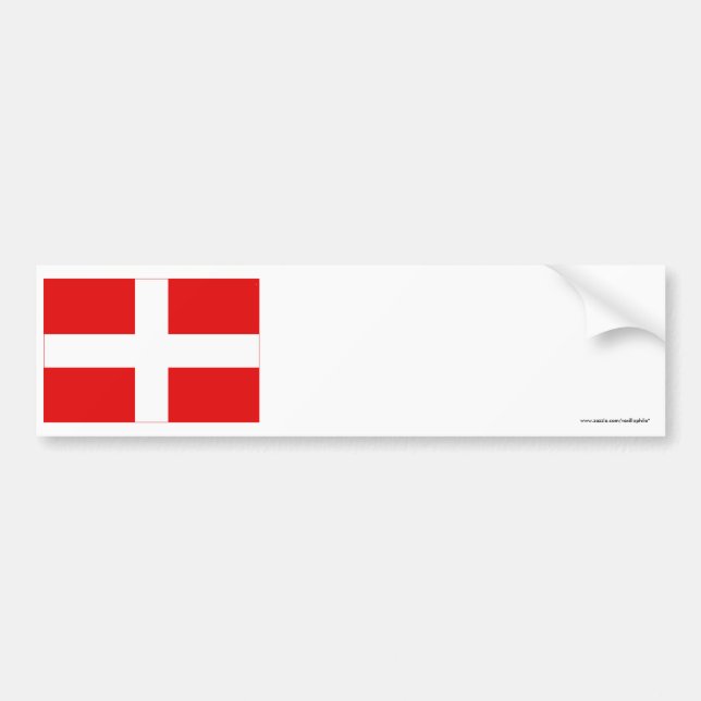 Savoie-Flagge Autoaufkleber (Vorne)