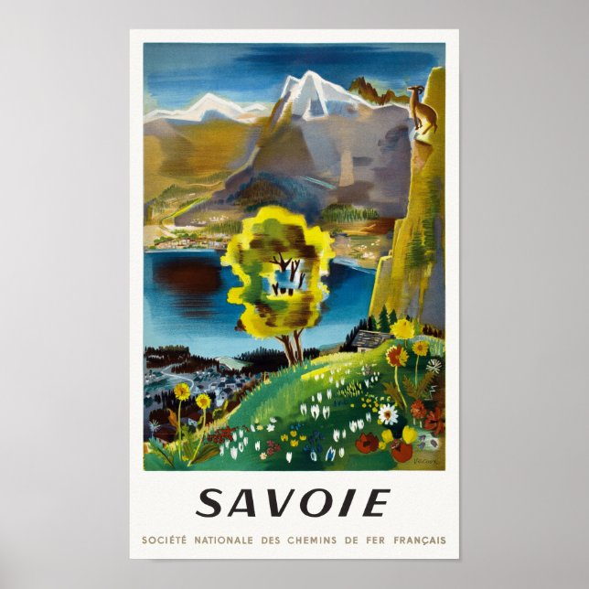 Savoie France Vintage Poster 1946 (Vorne)