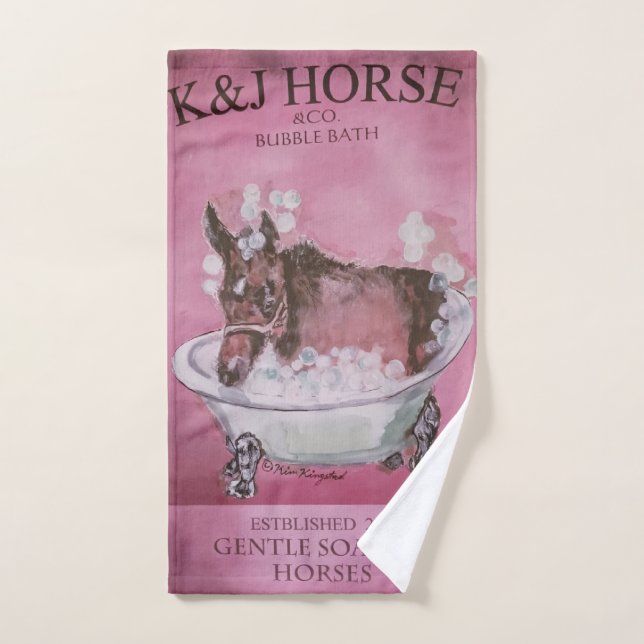 savon de bain pour bébé racehorse (Serviette à main)