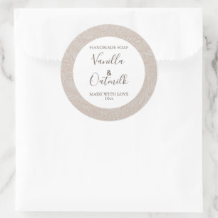 Savon sur mesure Étiquette de modèle Floral Vanill