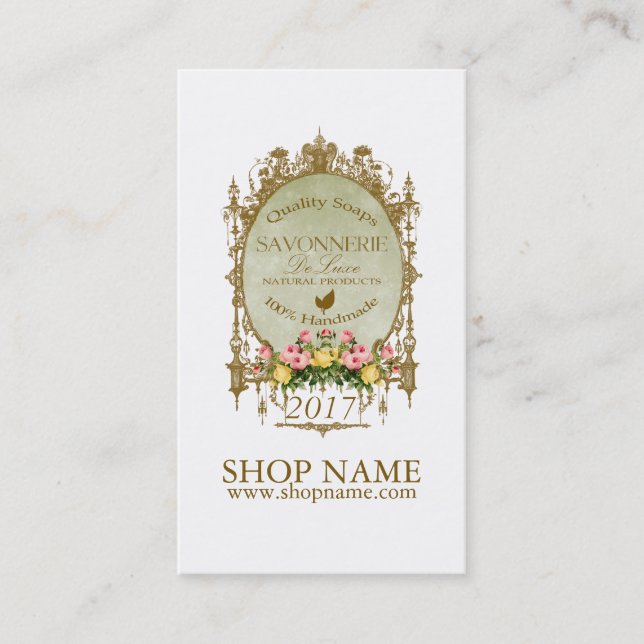 SAVONNERIE ~ Visitenkarte (Vorderseite)