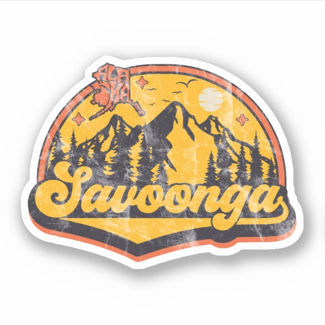 Savoonga, Alaska Aufkleber (Vorderseite)