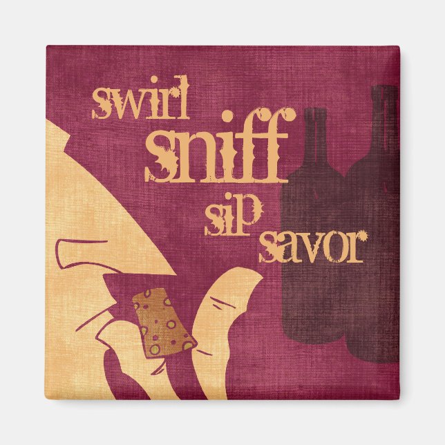 Savoring Wine Magnet (Vorne)
