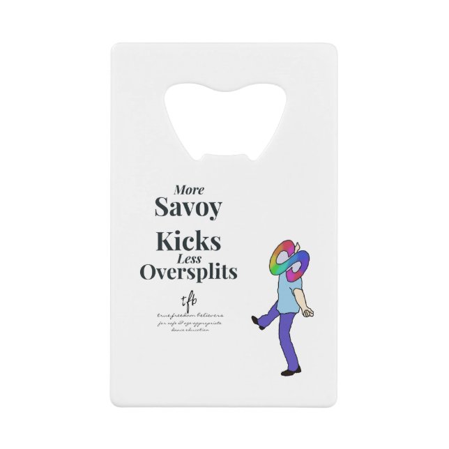 Savoy Kicks vs. Oversplits Geldbeutel Flaschenöffner (Vorderseite)