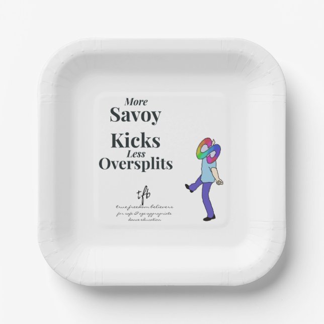 Savoy Kicks vs. Oversplits Pappteller (Vorderseite)