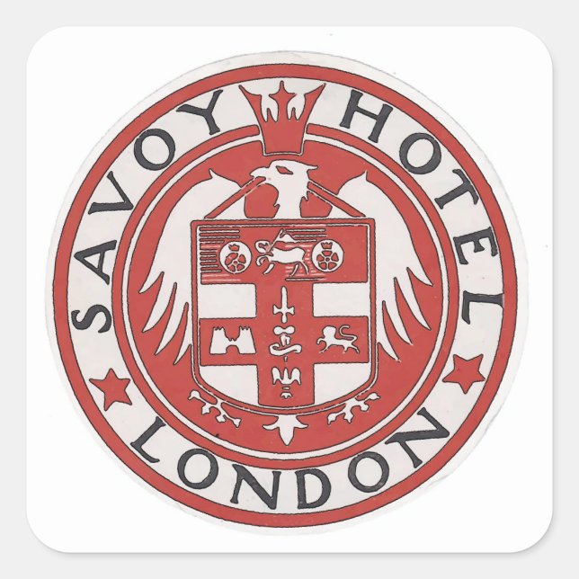 Savoy, London Sticker (Vorderseite)