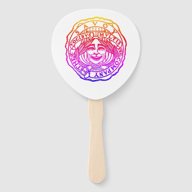 Savoy Rainbow Fan Fächer (Vorderseite)