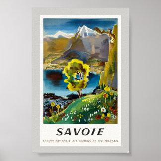 Savoyen Frankreich Vintage Poster 1946