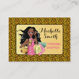 Savvy Shopper African American Business Card Visitenkarte