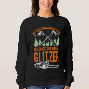 Saw Chips sind Männer-Glitzer, Männer-Glitzer-Tepp Sweatshirt