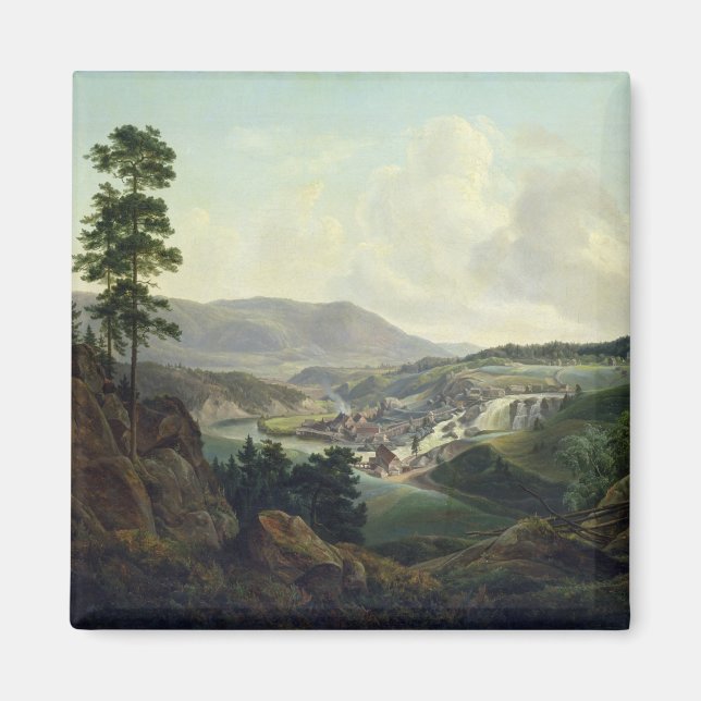 Saw Mill in Norwegen, 1827 Magnet (Vorne)