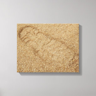 Sawdust Boot Print Canvas Print Leinwanddruck