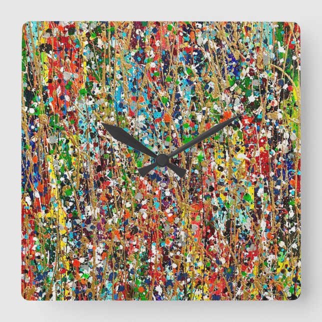Sawgrass Wall Clock Quadratische Wanduhr (Vorderseite)