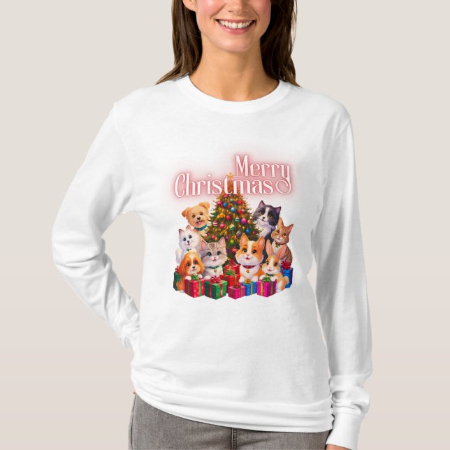 Saws & Claus Christmas Cheer T-Shirt (Vorderseite)