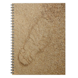 Sawstaub Boot Print Foto Notebook Notizblock