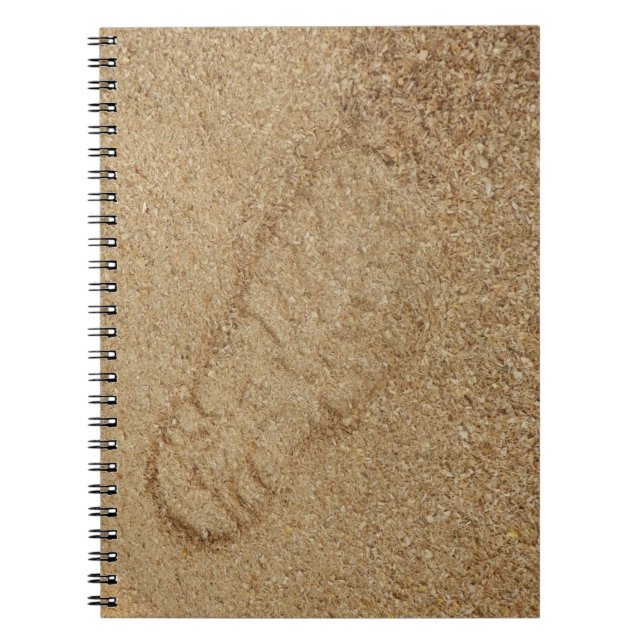 Sawstaub Boot Print Foto Notebook Notizblock (Vorderseite)