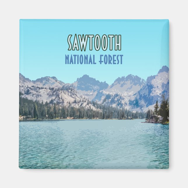 Sawtooth National Forest Idaho Magnet (Vorne)