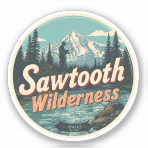 Sawtooth Wilderness Idaho Bergwandern Alpin Aufkleber