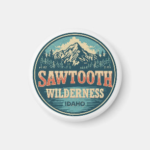 Sawtooth-Wildnis Idaho Bergwandern Alpin  Magnet