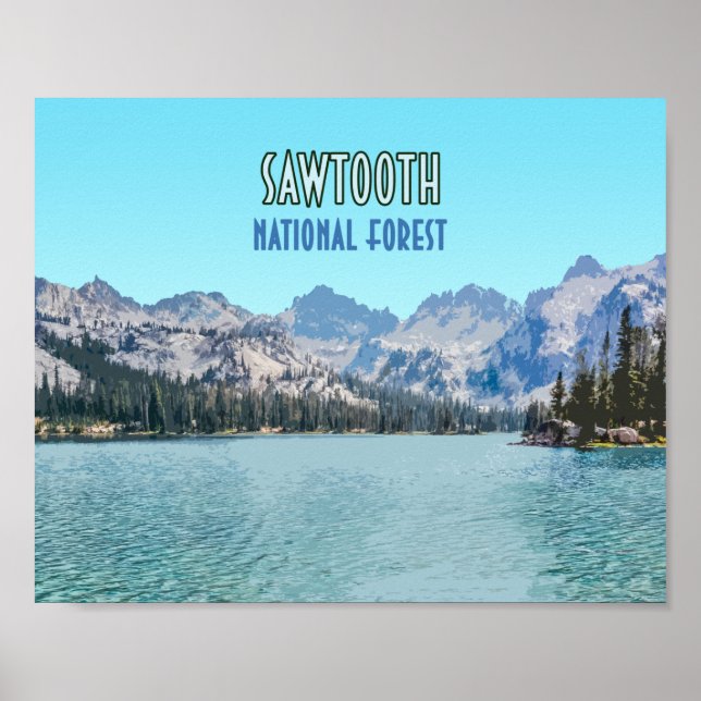 Sawtzahn Nationalwald Idaho Poster (Vorne)