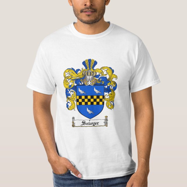 Sawyer-Familienwappen - Sawyer-Wappen T-Shirt (Vorderseite)