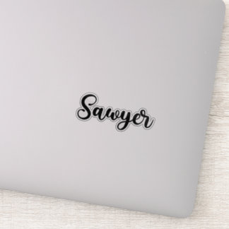 Sawyer-Name - Handgeschriebene Kalligrafie Aufkleber