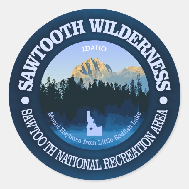 Sawzahnwilderness Runder Aufkleber (Vorderseite)