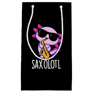 Sax-olotl Lustige Saxophon-Wortspiele Dunkler Hint Kleine Geschenktüte