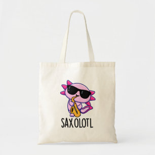 Sax-olotl Lustige Saxophon-Wortspiele Tragetasche