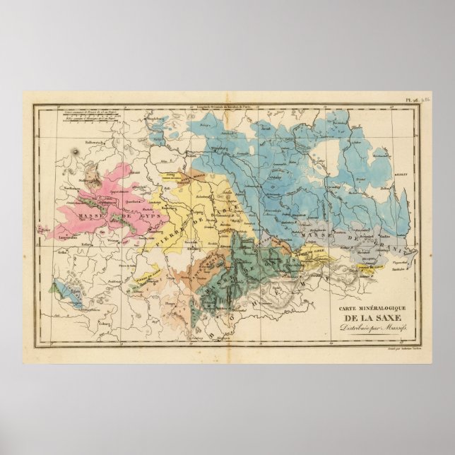 Saxe mineralogique poster (Vorne)