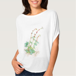 Saxifraga cernua Aquarellkunst T - Shirt
