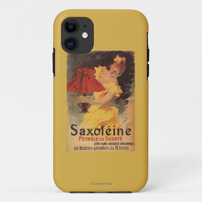 Saxoleine Lampen-Öl-Rot-Lampenschirm Case-Mate iPhone Hülle (Rückseite)