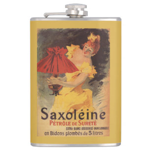 Saxoleine Lampenöl Roter Lampenschirm Flachmann
