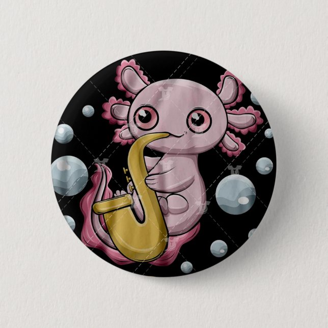 Saxolotl Button (Vorderseite)