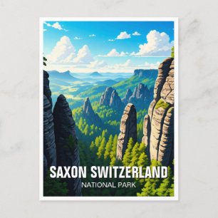 Saxon Schweiz Nationalpark Deutschland Postkarte