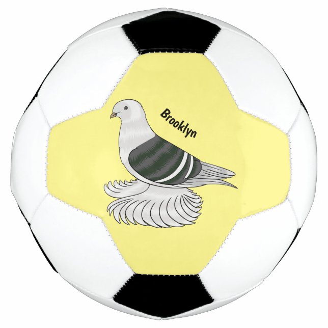 Saxon Shield Taube Cartoon Fußball (Vorderseite)